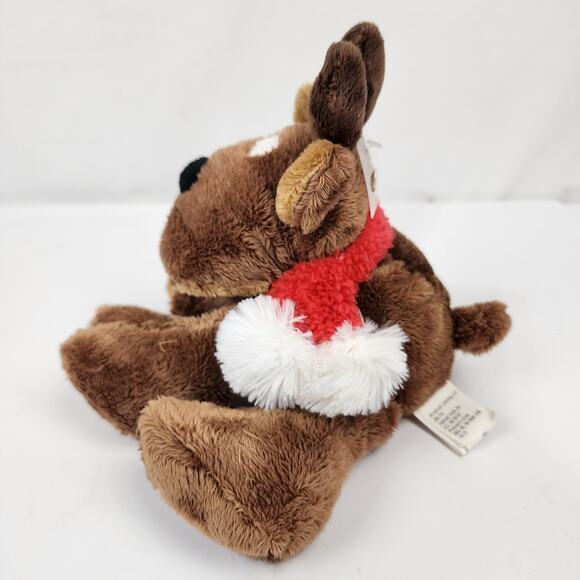 Hallmark Rodney Reindeer Christmas Scarf 10” Stuffed Plush Floppy 2013 NWTs - Picture 3 of 10